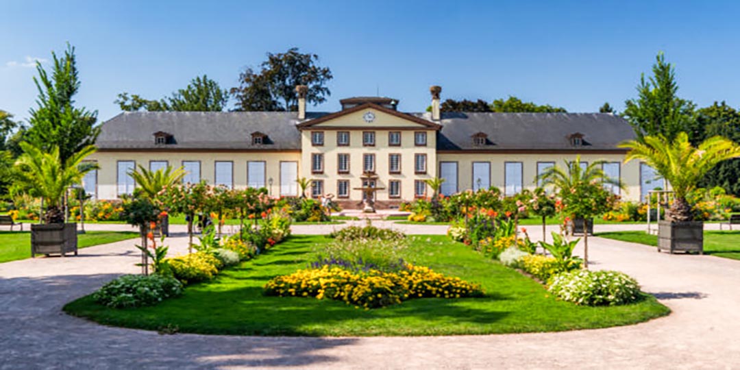 Sightseeing of Strasbourg. Parc de l orangerie and the Josephine